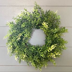 Faux Green Whimsical Wreath
